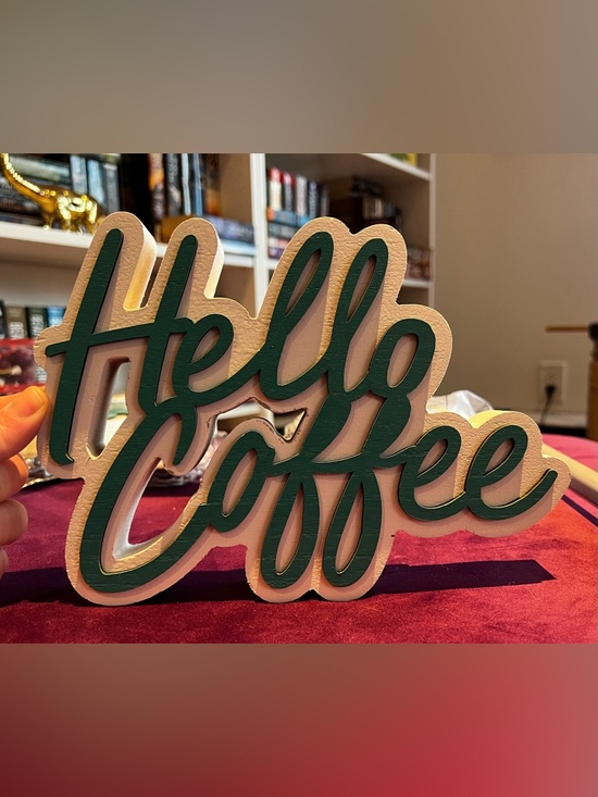 Ashland Other - Hello Coffee wood table top decor
